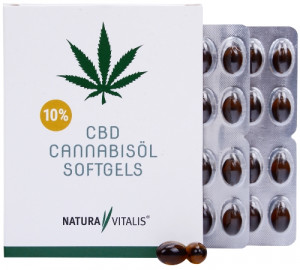 CBD Cannabisöl Softgels magensaftstabiel - Natura Vitalis