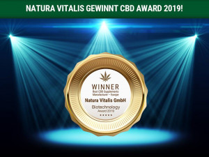 Bester CBD Hersteller Europas - Natura Vitalis - Biotechnologie Award 2019