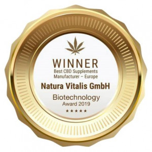 Gewinner bester CBD Hersteller Europas Natura Vitalis - Biotechnology Award 2019 - Studien und Infos